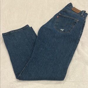 Levi's Dark Blue Straight Jeans